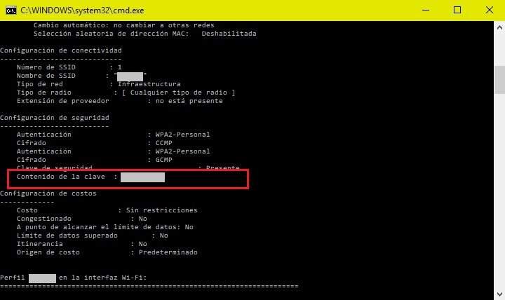 Cómo sacar la contraseña de una WiFi que no recuerdas por comandos de ms-dos en Windows
