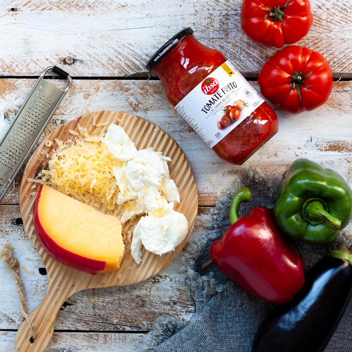 Calzone vegetal con extra de queso