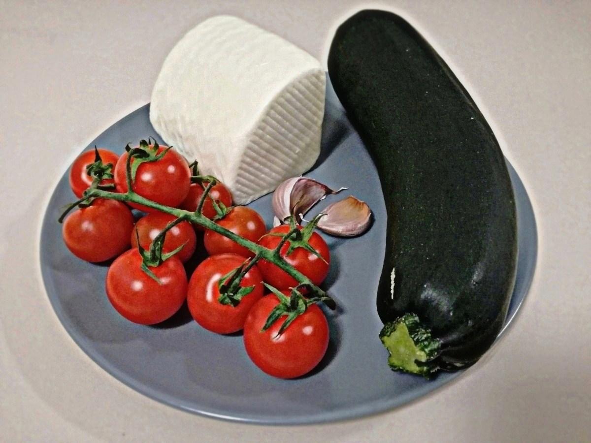 Receta original de miljojas de calabacin, pesto de rucola