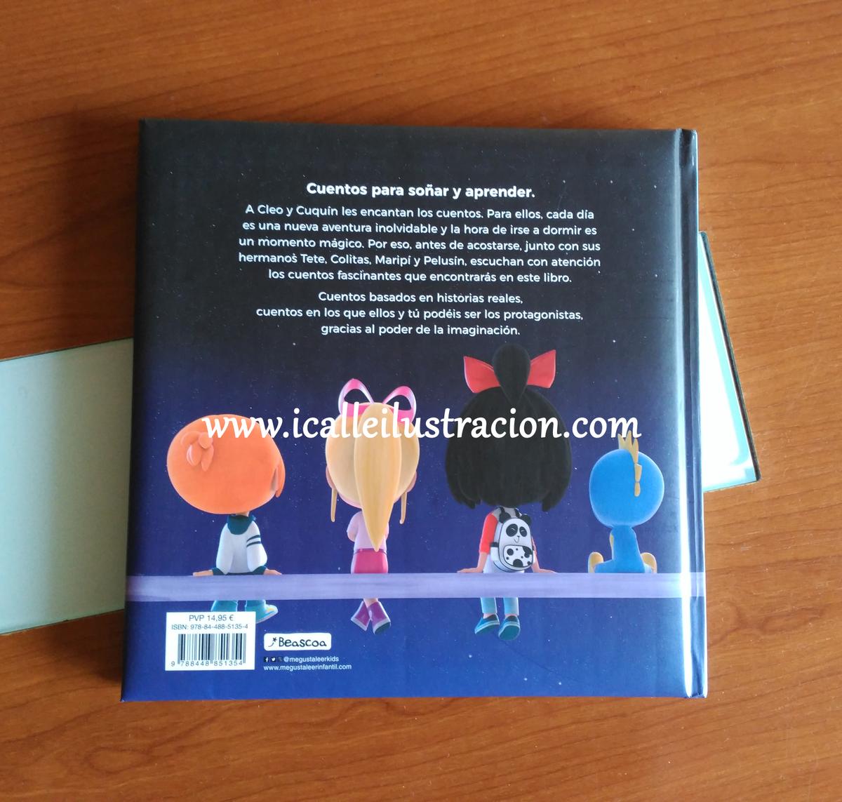 contraportada reseña vamos a la cama 10 cuentos de buenas noches por icalle ilustración