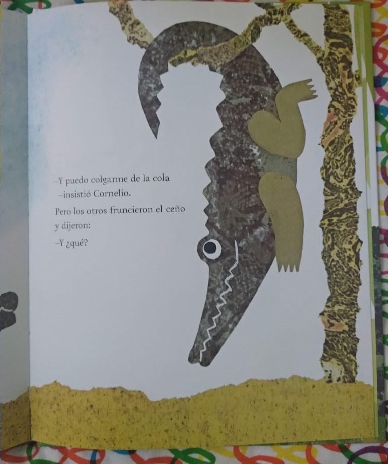 Cornelio colgando del árbol