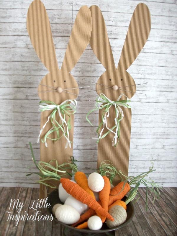 Manualidades de Pascua reciclando cartón