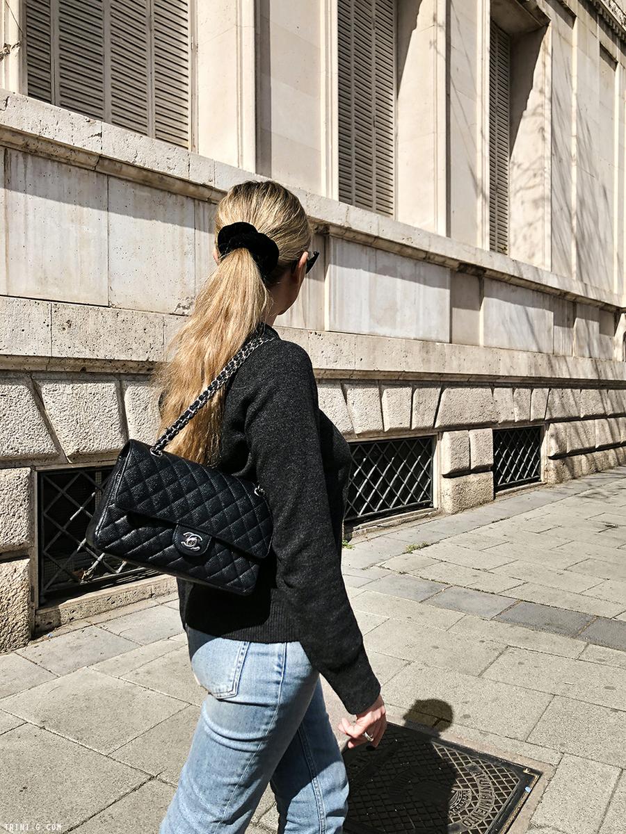 Trini | Acne Studios jeans Hermes flats