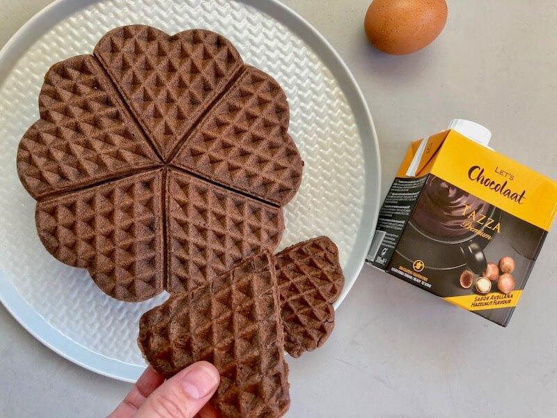 gofres de chocolate sin gluten