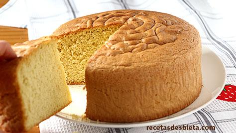 formula del bizcocho basico