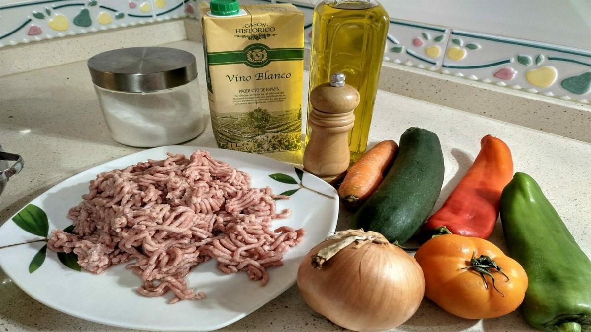 Ingredientes para hacer lasaña boloñesa Thermommix