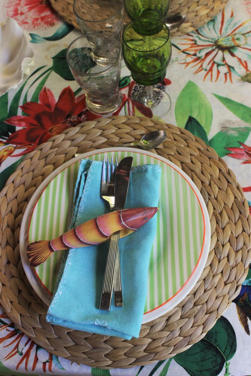 Como preparar una mesa tropical