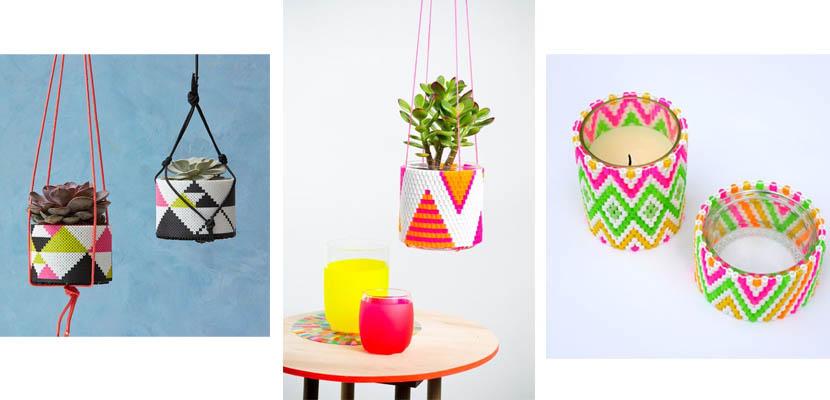 Maceteros y soporta velas