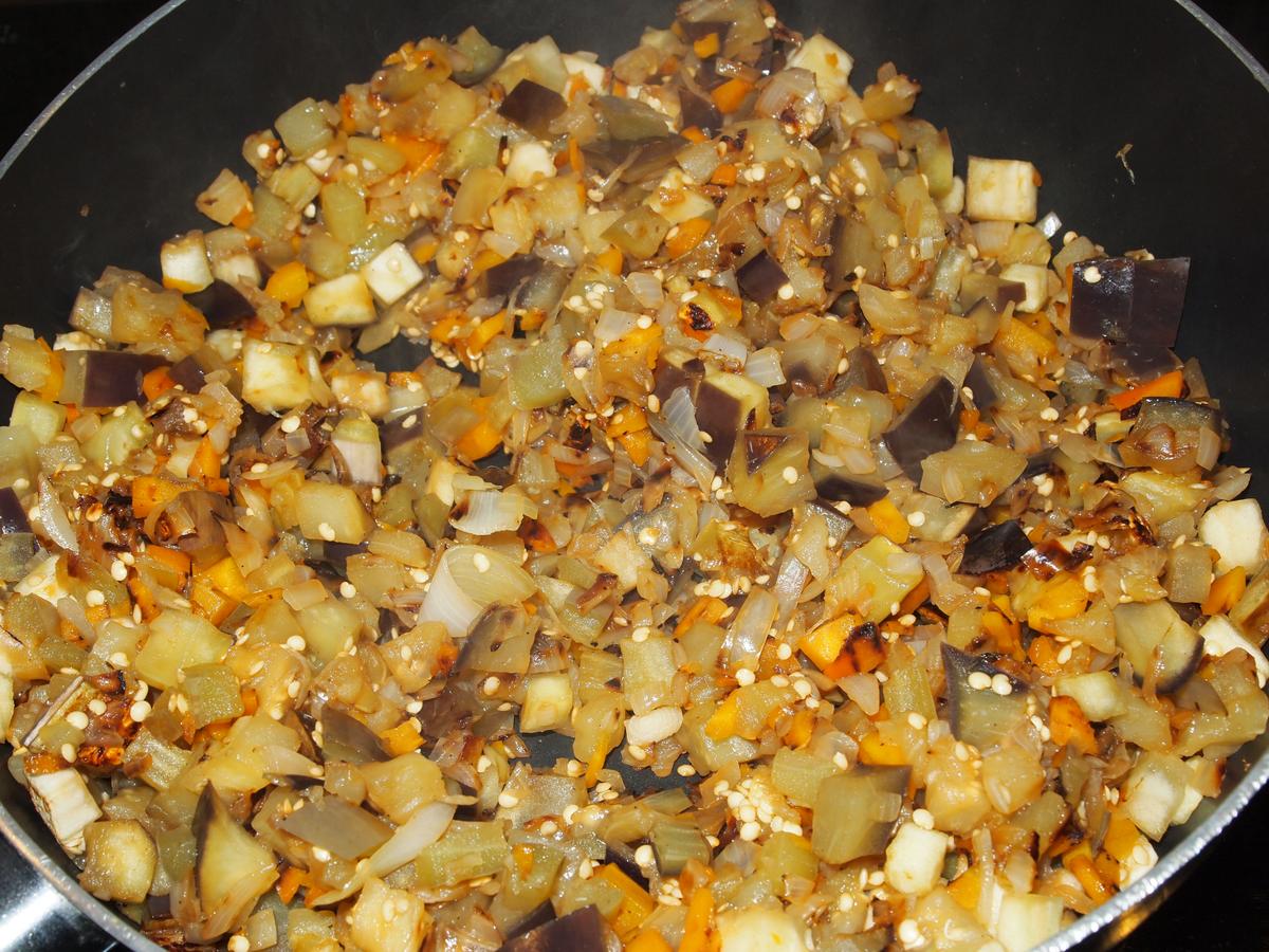 Pasta con berenjenas