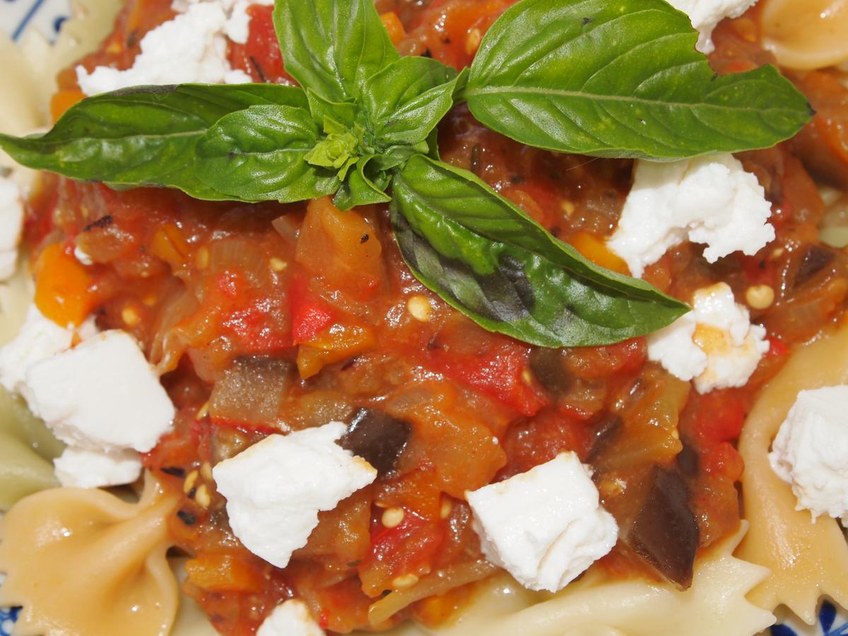Pasta con berenjenas