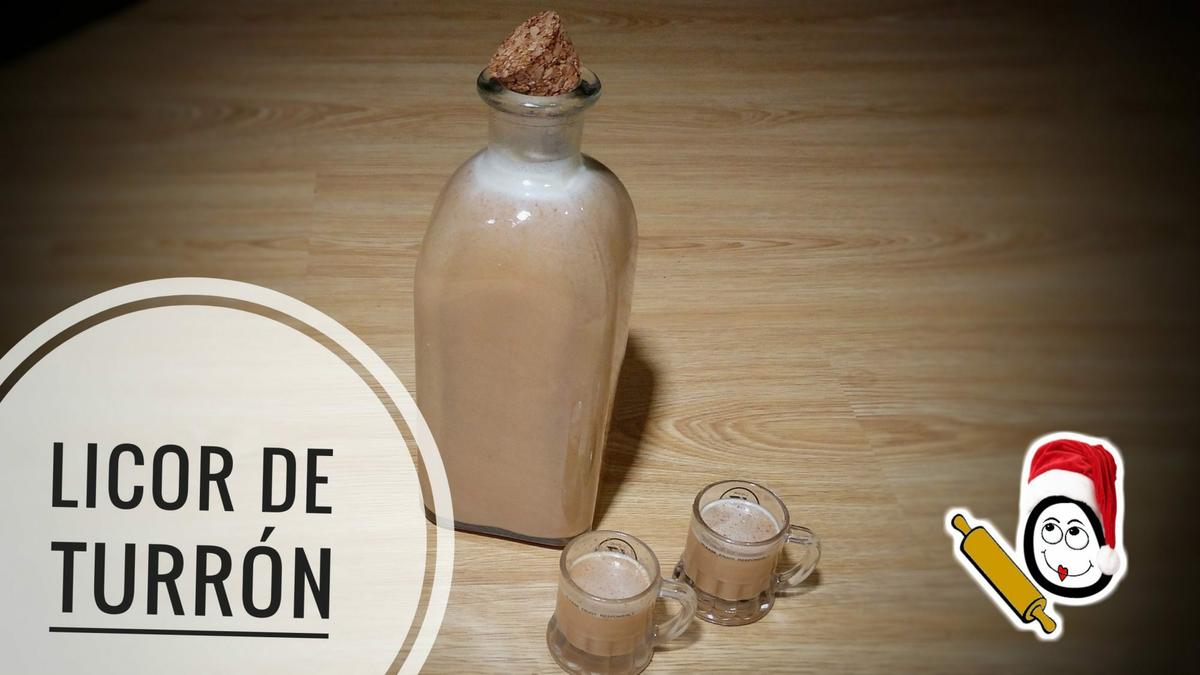 Licor de turrón en Thermomix.