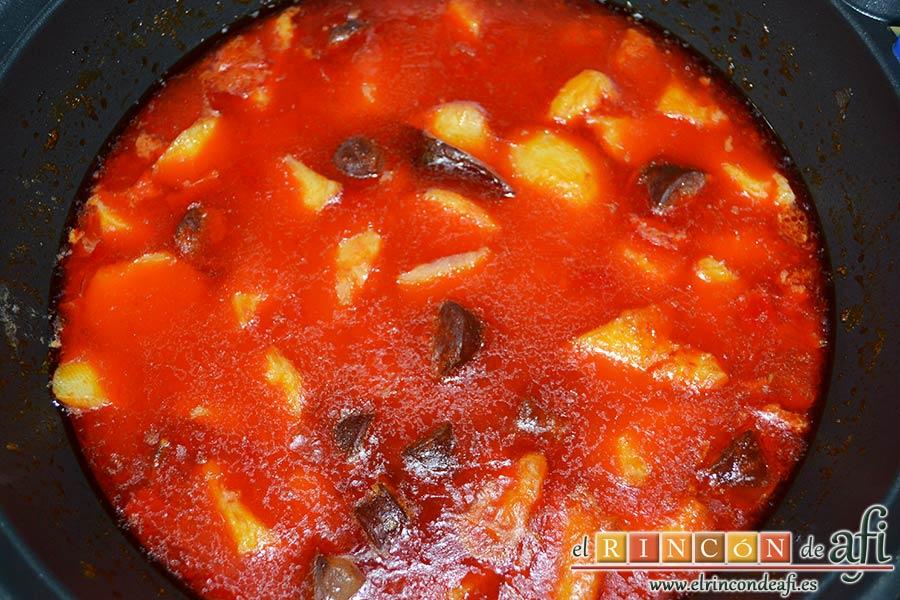 Papas a la riojana, dejar reposar