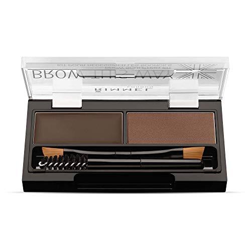 Rimmel London Brow This Way Brow Sculpting Kit Kit para Cejas Tono 003 Dark Brown - 17,2 gr