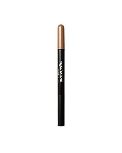 Maybelline New York Lápiz de cejas Brow Satin, Tono 02 Medium Brown