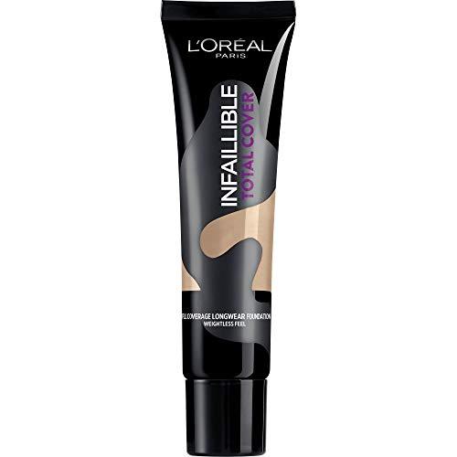 LOréal Paris Total Cover Base maquillaje cobertura total tono de piel medio 22 Beige Éclat- 35gr