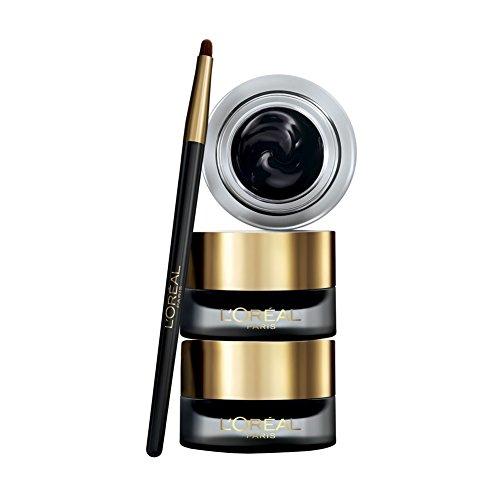 LOréal Paris Superliner Gel Intenza, Delineador en Gel con Pincel, Color Negro - 2,8 gr