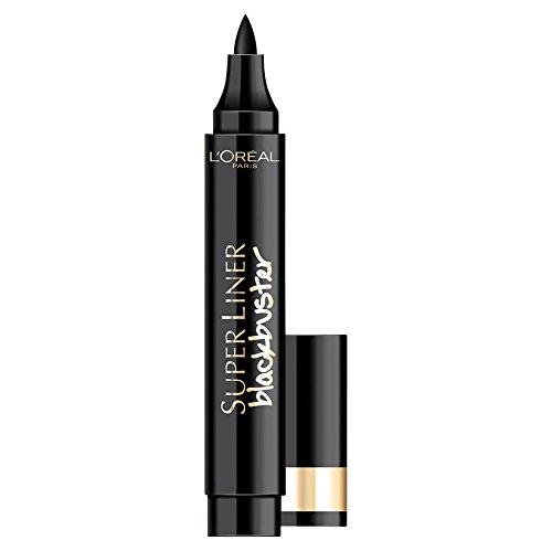 LOréal Paris Lápiz de Ojos Eyeliner Pluma Trazo Fino y Grueso Super Liner Blackbuster