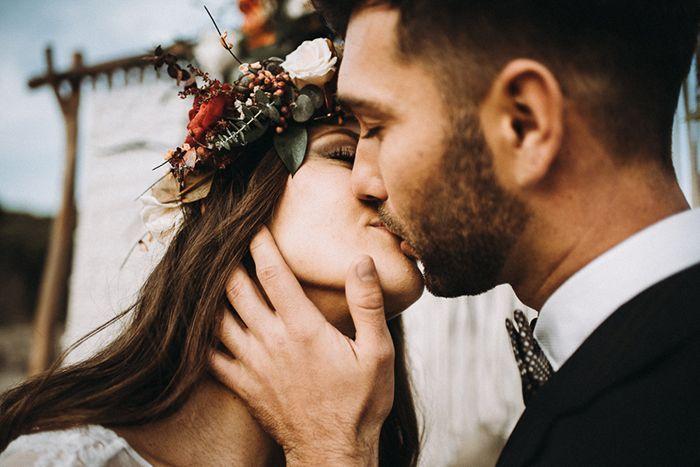 boda bohemia en la playa