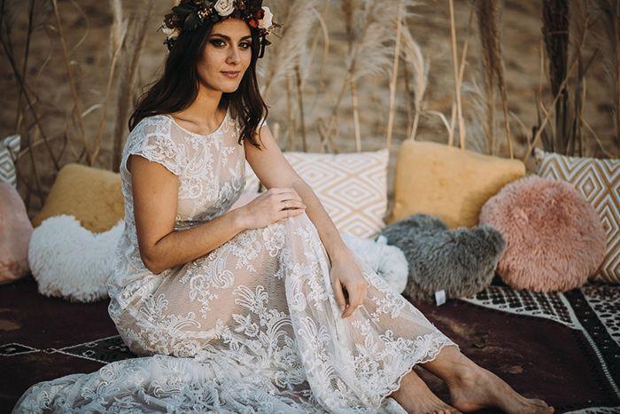 boda bohemia en la playa