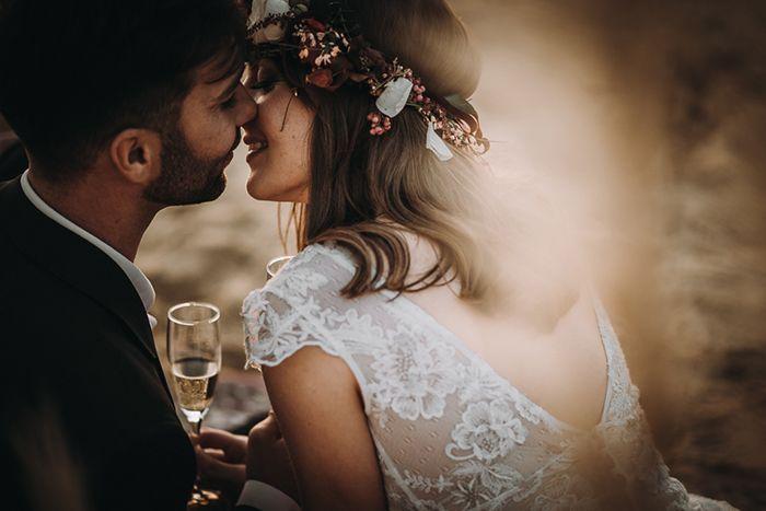 boda bohemia en la playa