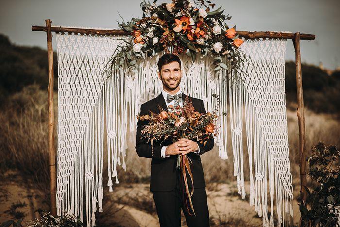 boda bohemia en la playa