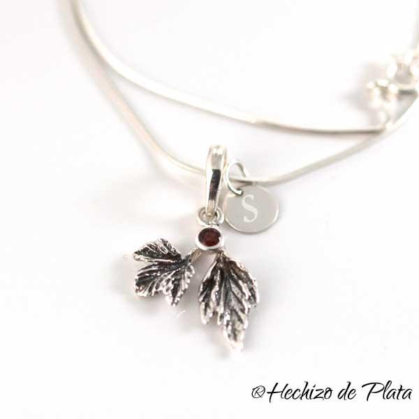 Colgante de plata y amatista personalizado