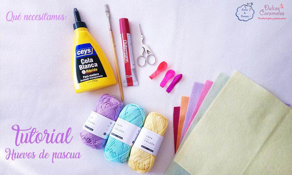 Tutorial huevos de pascua con lana
