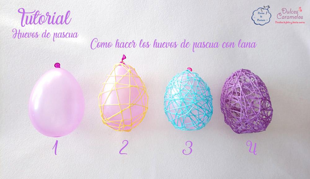 Tutorial huevos de pascua con lana
