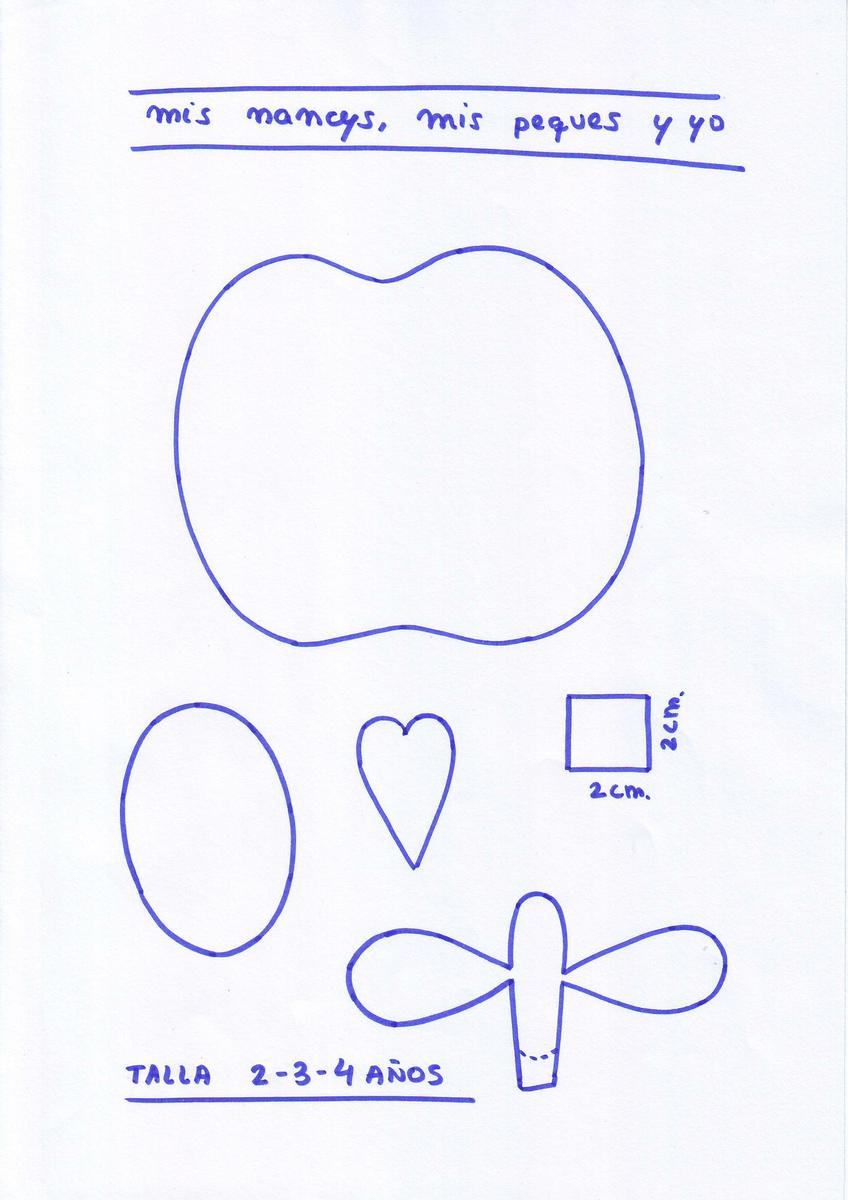 MANZANA despiece talla 2-3-4