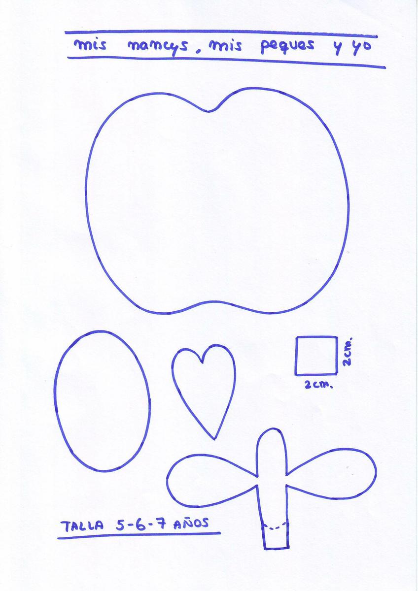 MANZANA despiece talla 5-6-7