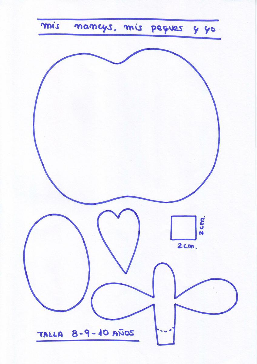 MANZANA despiece talla 8-9-10