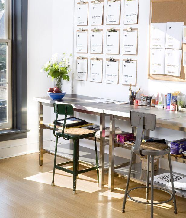 decorar una pared con clipboards