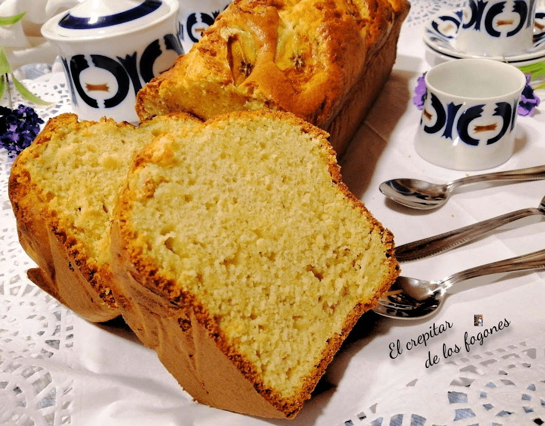 plum cake de plátano