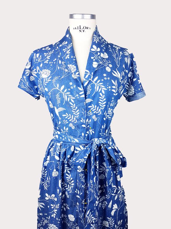 dobladillo de manga en vestido 