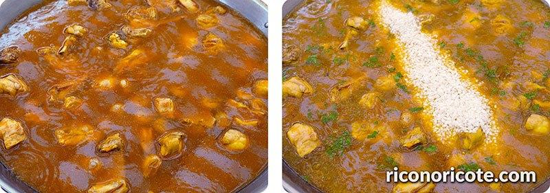 Arroz con conejo y caracoles