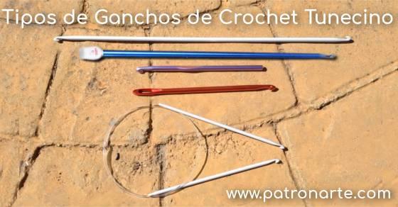 Tipos de Ganchos para Crochet Tunecino