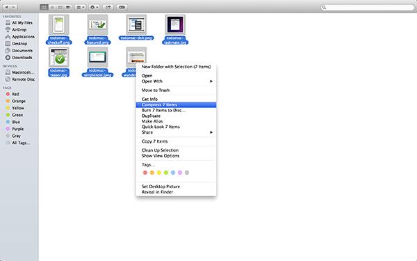 Cómo comprimir y extraer archivos en Mac