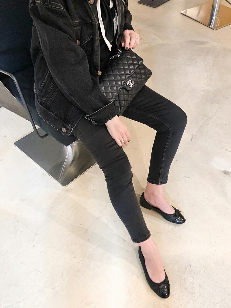 Trini | Balenciaga swing denim jacket Balenciaga jeans