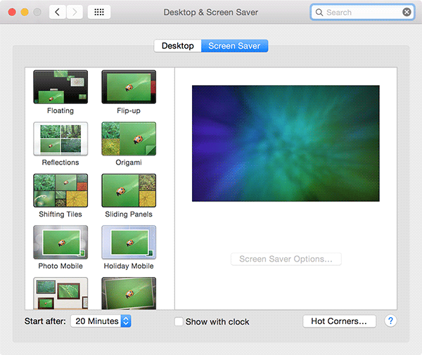 Cómo configurar un protector de pantalla como fondo de escritorio en tu Mac
