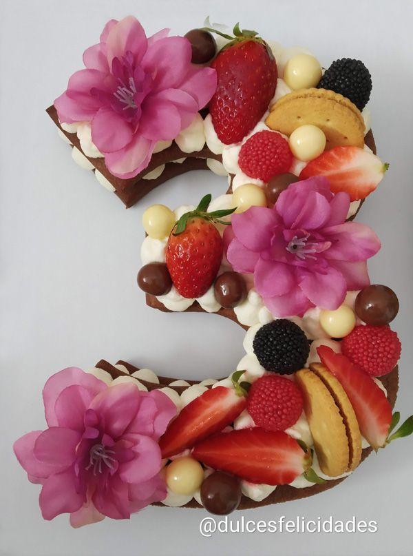 Tarta números Adi Klinghofer con galletas de chocolate Tarta 30 cumpleaños