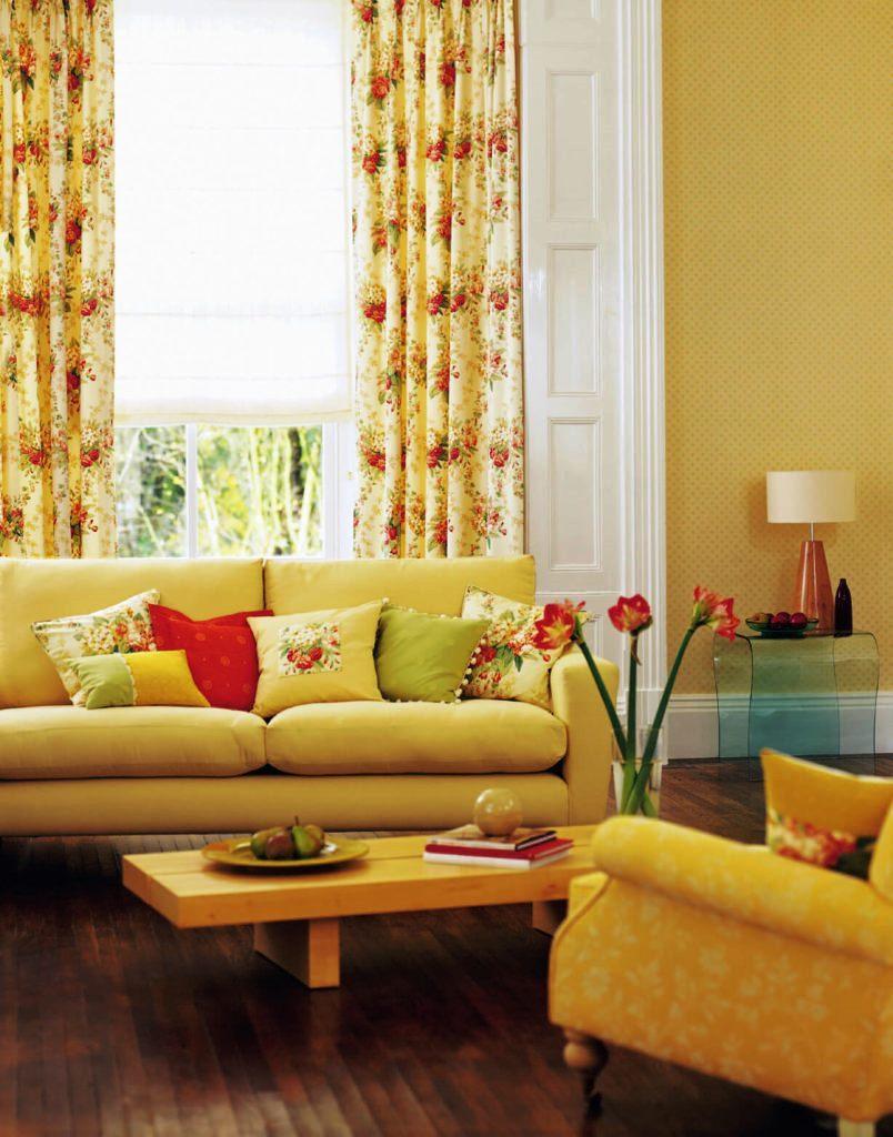 33 hermosas ideas de cortinas para sala de estar | Decoración