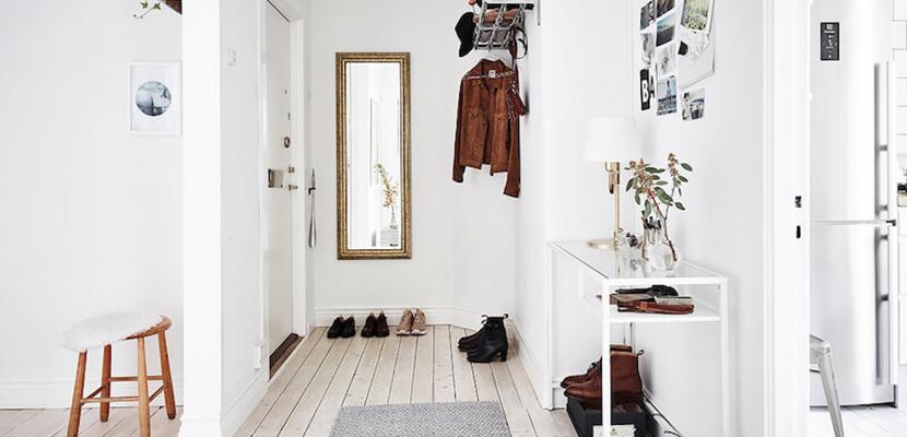 Entrada de estilo escandinavo