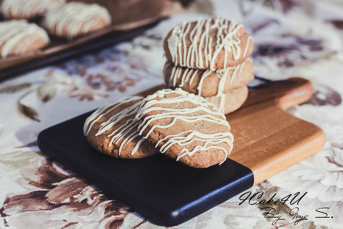 Galletas de Mantequilla de Cacahuete con Chocolate Blanco