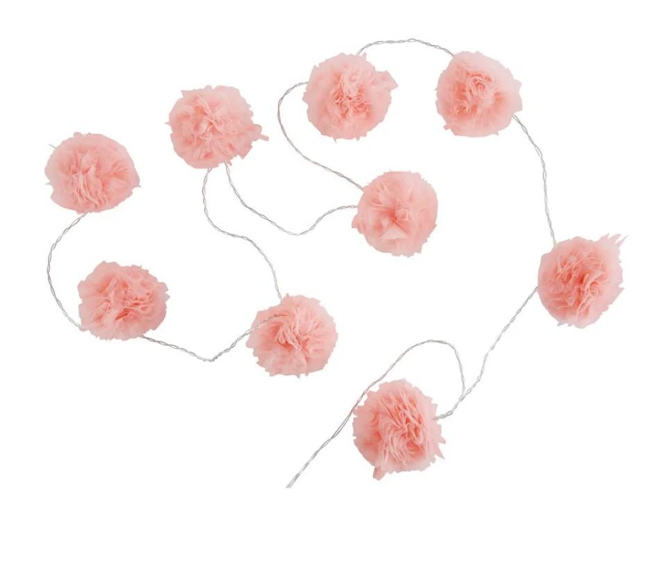 guirnalda luminosa para dormitorio infantil romántico 