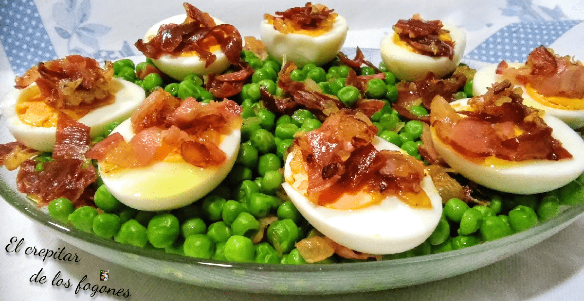 guisantes con jamón