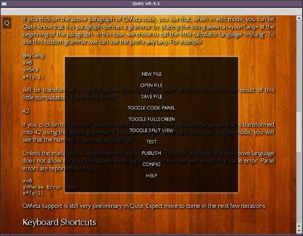 Qute: Un editor de texto elegante para Linux