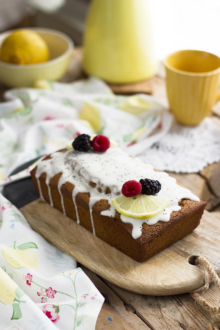 Plum Cake de Limón y Semillas de Amapola super saludable y rico