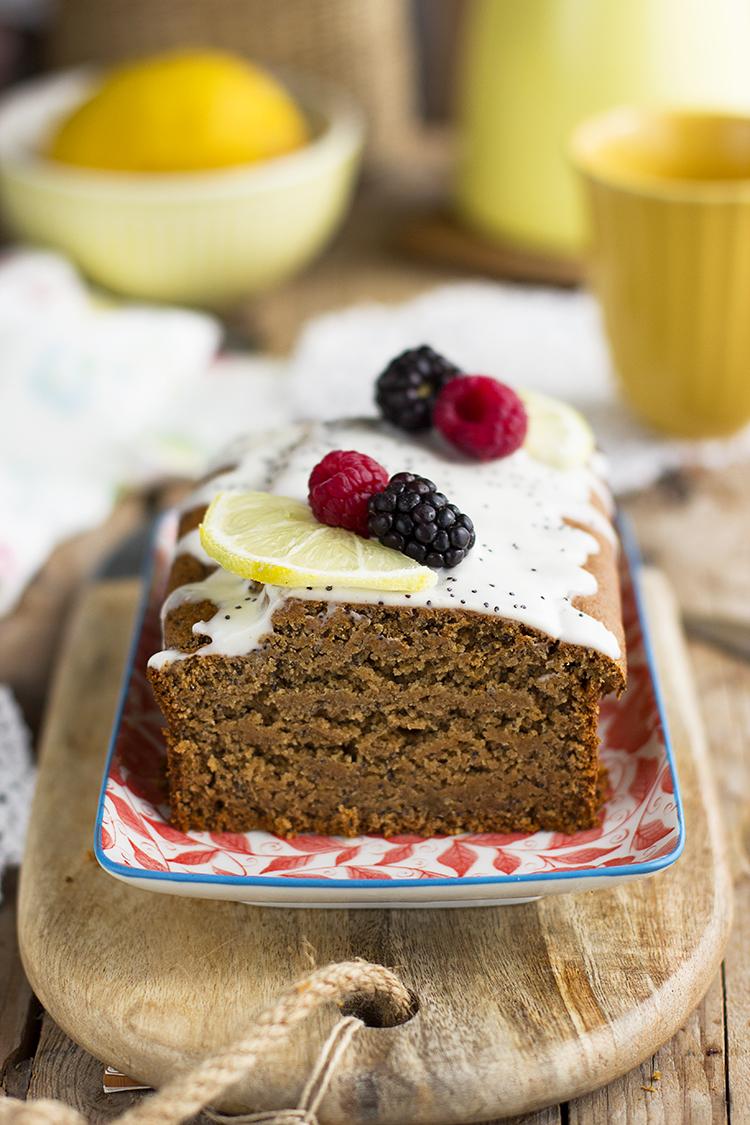 Plum Cake de Limón y Semillas de Amapola super saludable y rico