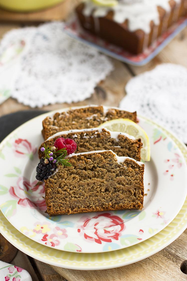 Plum Cake de Limón y Semillas de Amapola super saludable y rico