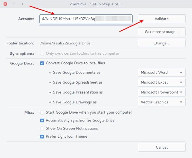 Cómo instalar y configurar Overgrive Google Drive Client en Linux